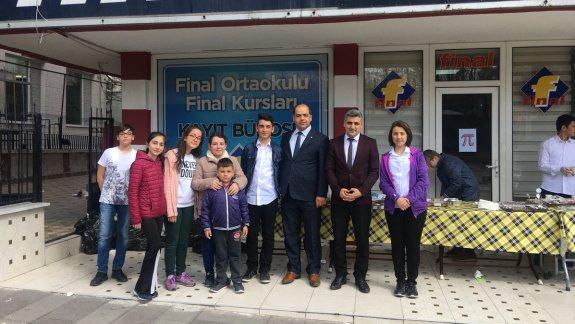 Final Ortaokulu öğrenci ve velilerimizin düzenlediği, geliri Mehmetçik Vakfına bağışlanacak kermese katıldık