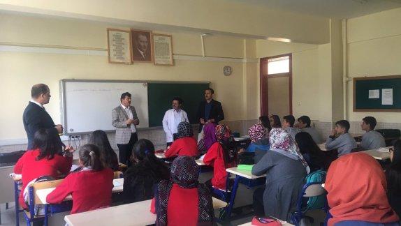 Seyyid Harun Anadolu Lisesini, İl Milli Eğitim Şube Müdürümüz Nizamettin Doğan ile birlikte ziyaret ettik.