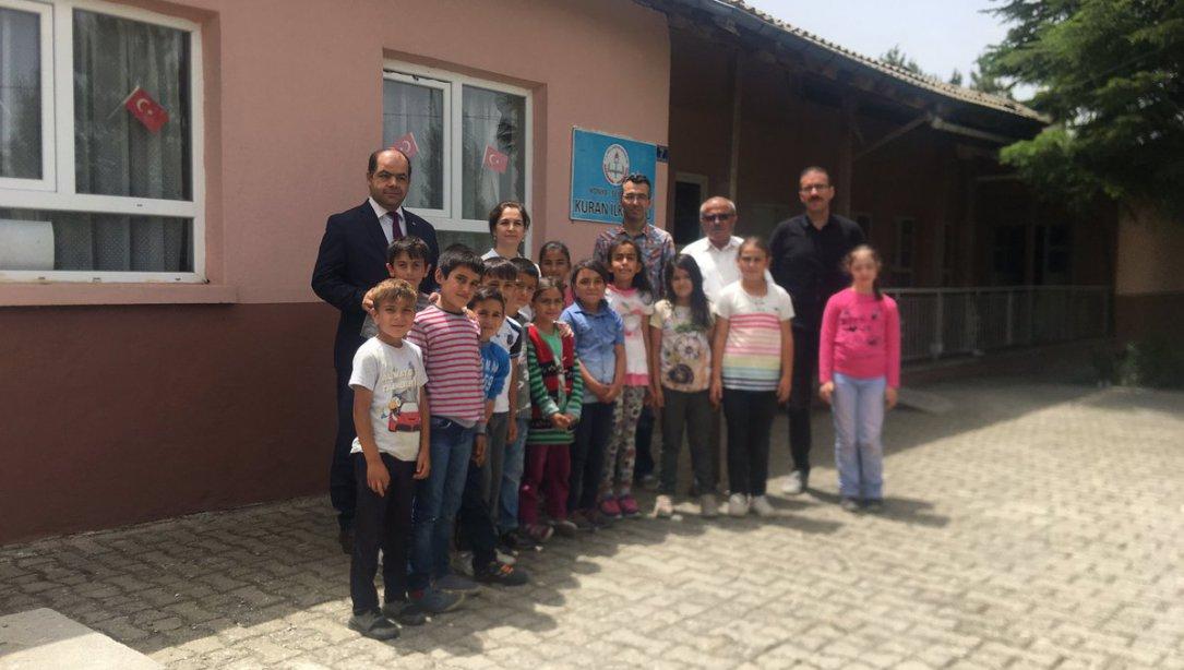 Kuran Köyü İlkokulunu ziyaret edip, öğretmen ve öğrencilerimizle görüştük. 
