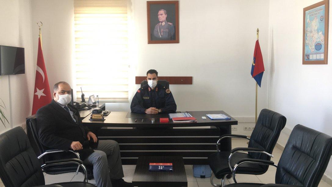 İlçe Jandarma Komutanımız Salih Yahya Koca'yı ziyaret 